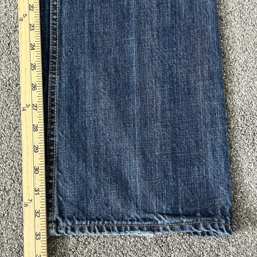 Banana Republic Mens Bootcut Jeans 34x34 Medium Wash Faded 100% Cotton